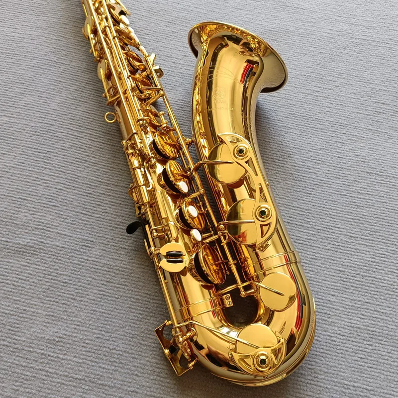 

Japan Saxofón Tenor Bb, laca dorada, YTS-62, instrumento Musical de latón amarillo, profesional, con funda, accesorios