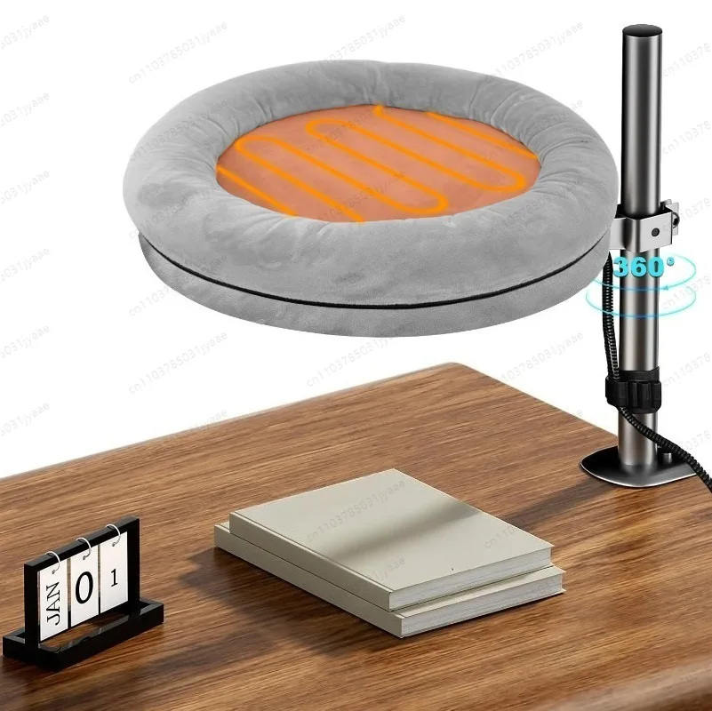 

Desktop Rotating Heated Cat Bed | Plush Fabric for Warmth & Softness | Washable & Height-Adjustable