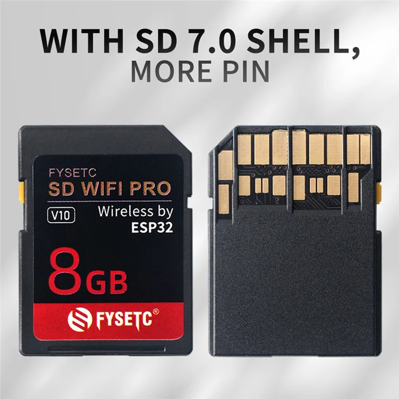 FYSETC SD WIFI Pro Wireless Transmission Base on ESP32 with 8GB Card , Uploader Support Websever for 3D Printer