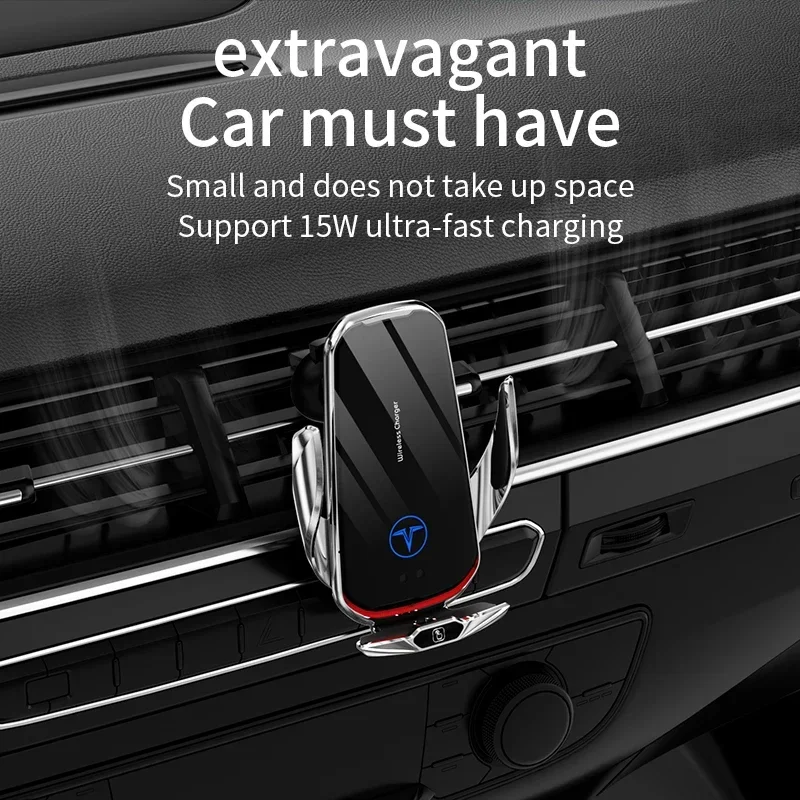 Car Wireless Charger Magnetic Automatic Car Mount Phone Holder Universal For Most Phones Infrared Induction Fast Charging