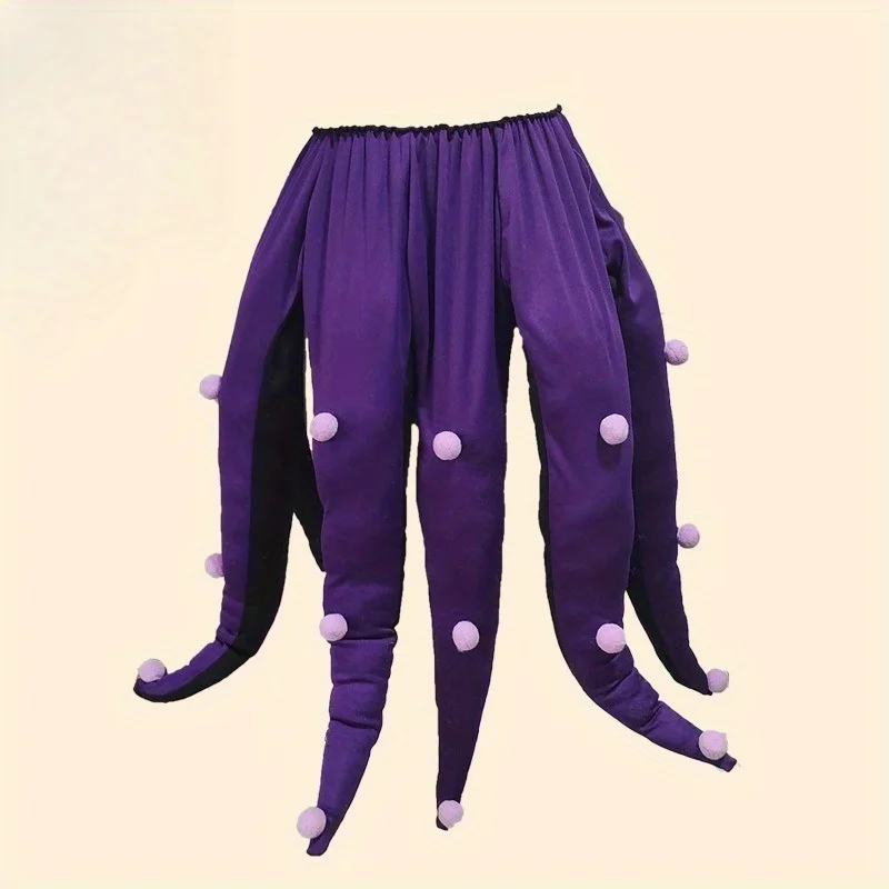 

Halloween costume black purple octopus octopus adult long tentacles cosplay dress party dance