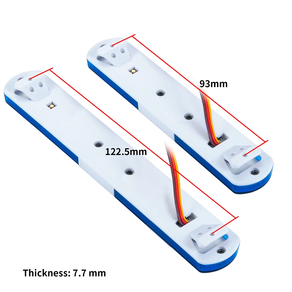 Yeahrun 105/115/145mm multi-função piscando rc carro polícia luz led luz alarmante para 1/8 1/10 trx4 scx10 tamiya peças