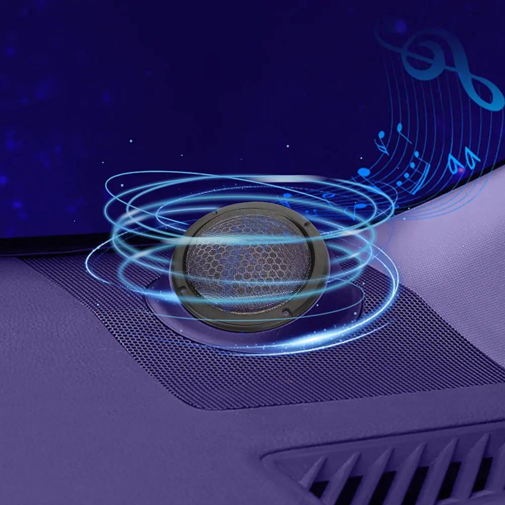 

2pcs Speaker Grills Sound Cover Car Subwoofer Wrought Iron Replacement Covers For Audio Systems Car Speakers Reliable