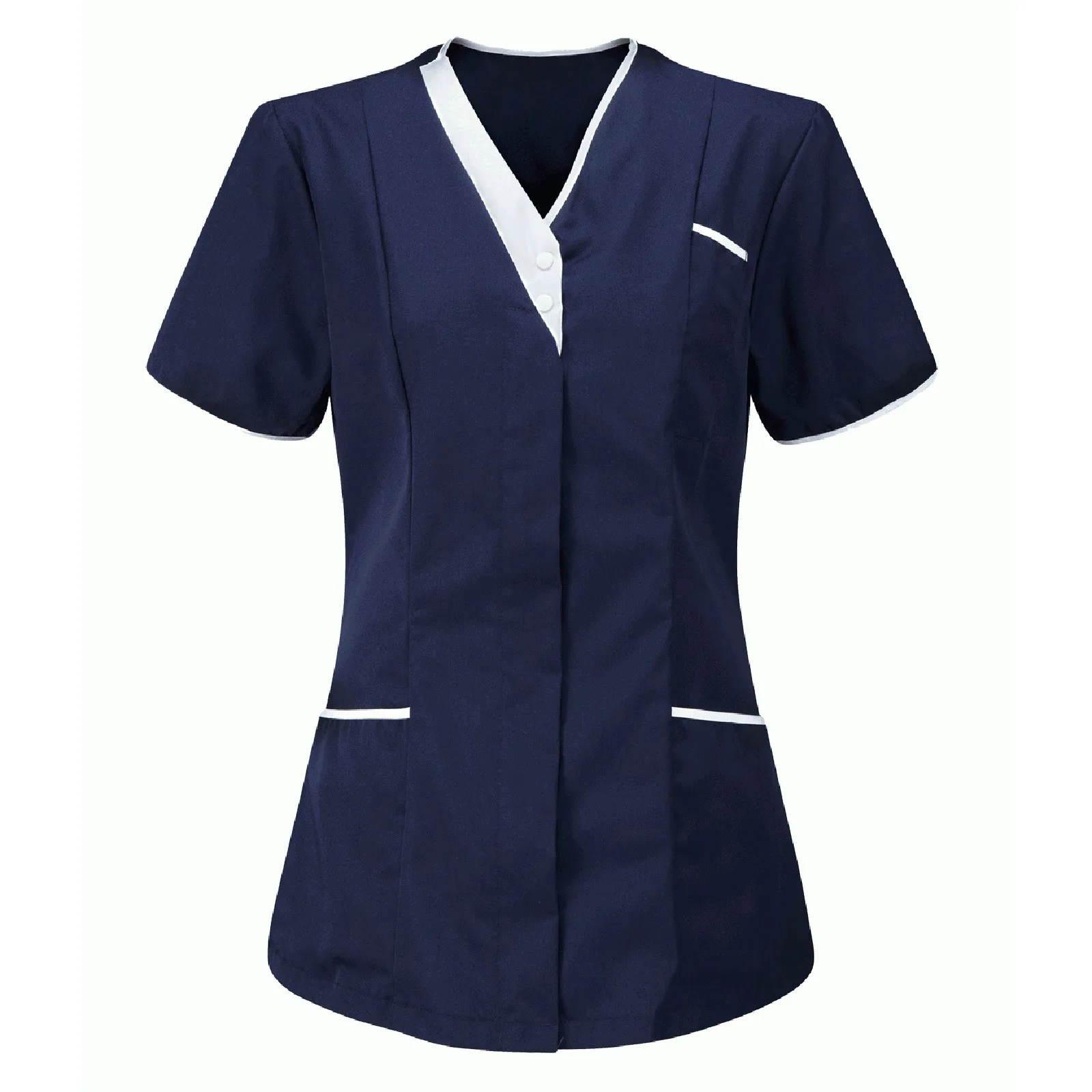 Wholesale Working Nurse Uniform Jogger Scrubs Hospital Uniforms Scrubs Suit New Spa Uniforms Women V-neck Fashion Work Wear Tops