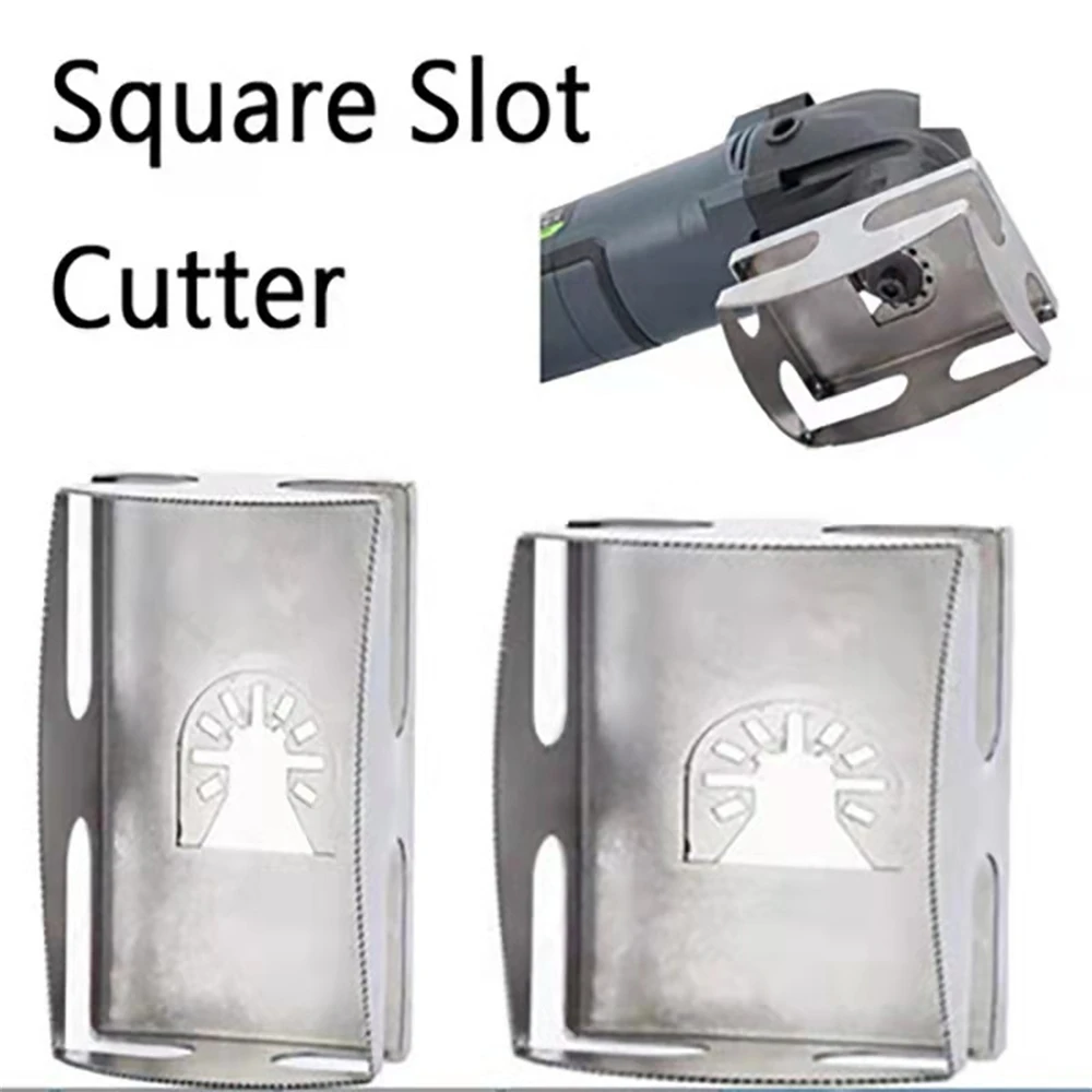 

Woodworking Square Rectangle Hole Saw Blade Opener Cutting Saw Blade for Wall Square Slot Cutter Electrical Wall Box Cutter Tool