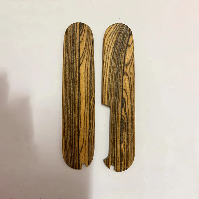 1 paio di bilance con impugnatura in legno naturale personalizzate CNC per coltelli militari svizzeri Victorinox da 91MM che fanno fai da te sostituisci le parti degli accessori