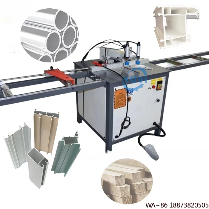 Machine Pneumatic Electric 45 90 Degree Metal Wood Products PVC Materials Door and Window Making Angle Cutting  s
