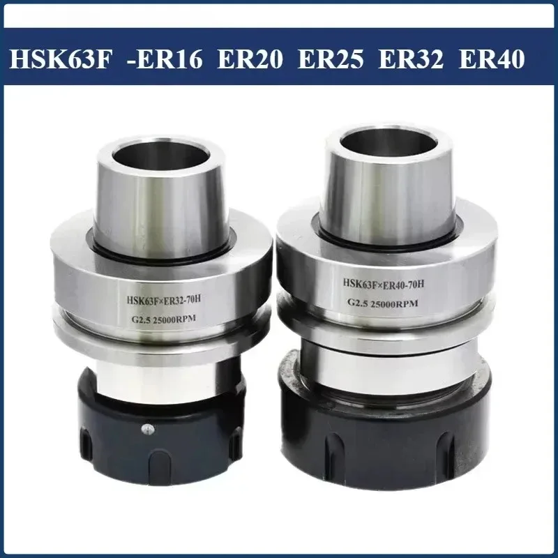 

HSK63F ER16 ER25 ER32 ER40 Tool holder HSK 63F ER Engraving Woodworking Machine HSK63F Hnife Handle HSK63 GER Tools Holder