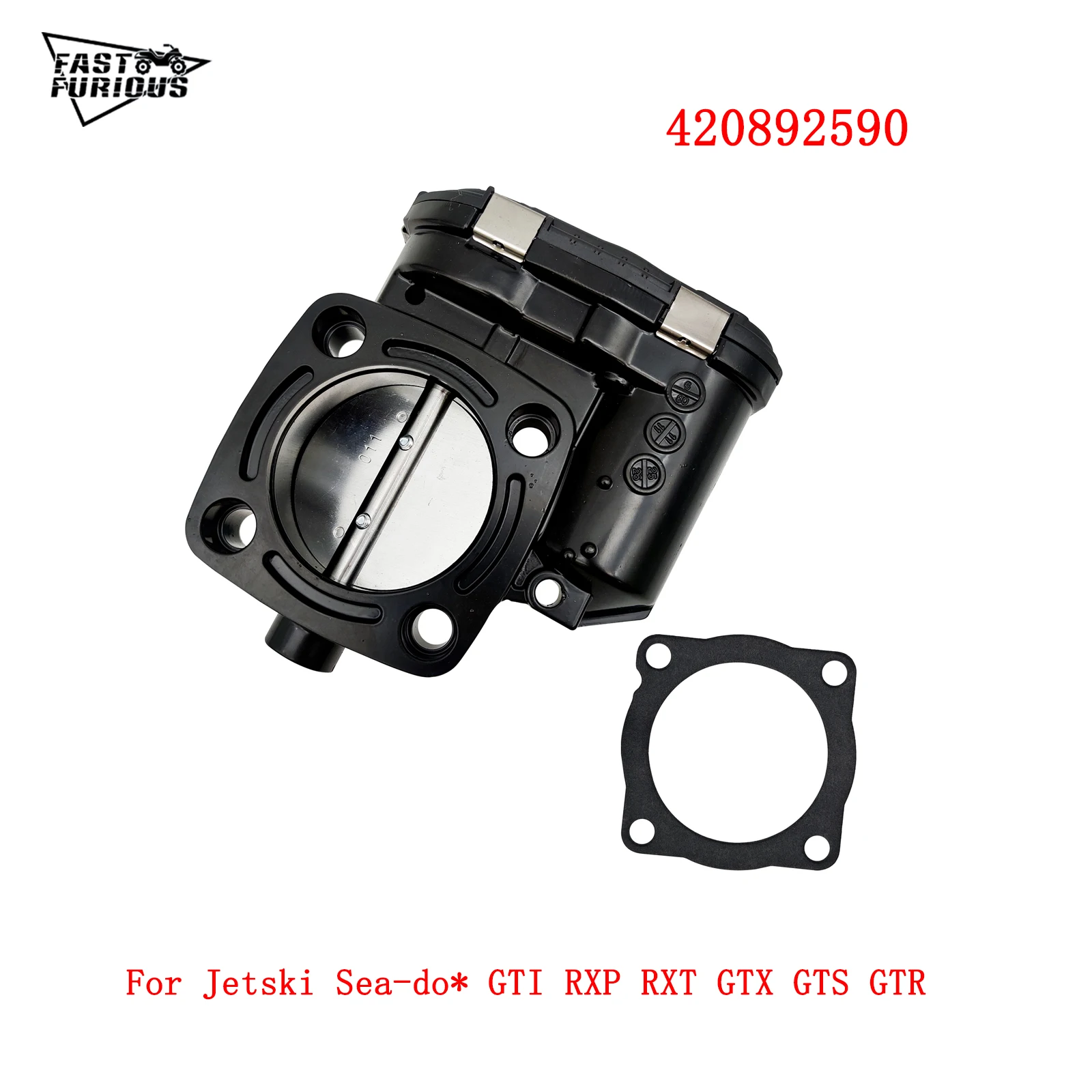 

60MM Throttle Body Valve fit For SeaDoo 4Tec 0280750505 420892590 420892591 420892592 GTX GTR RXP RXT 90 130 155 215 255 260 300