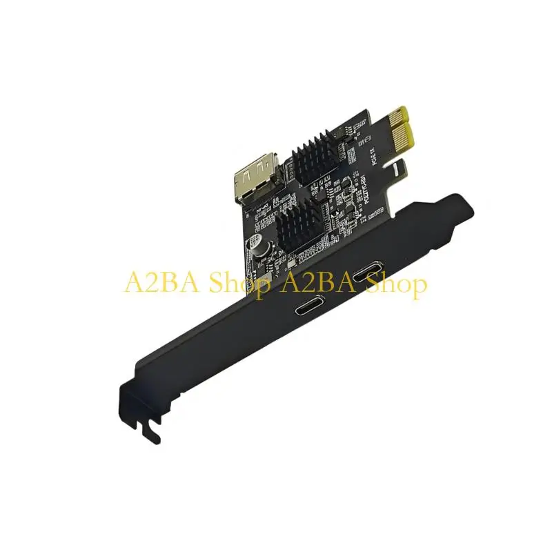 A2BA Desktop PCIe Expansion Card with Video Input and Two Type C Connectors