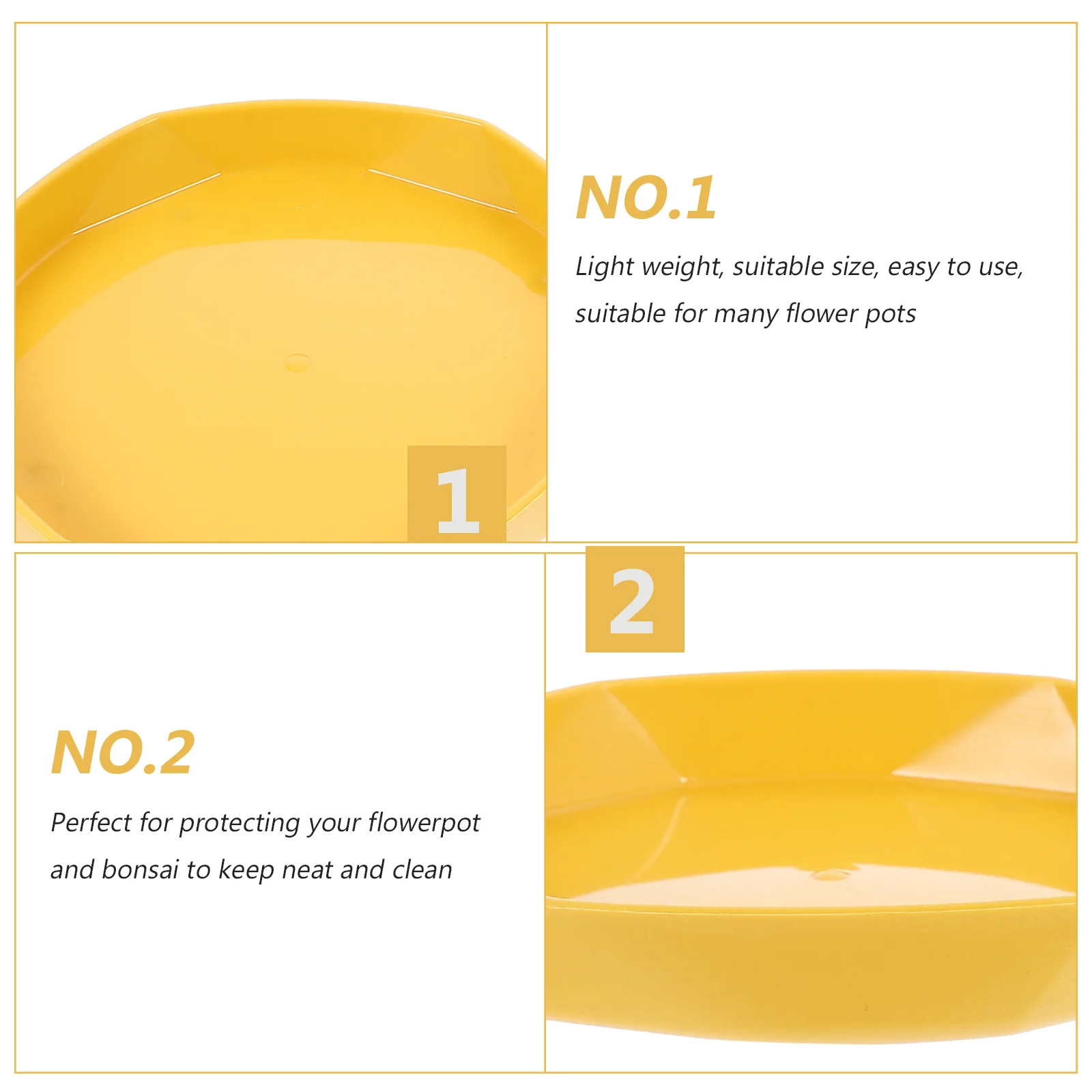 

5Pcs Flowerpot Base Trays Thickened Plant Pot Water Trays Home Gardening Pot Tray Waterproof Soil Catcher