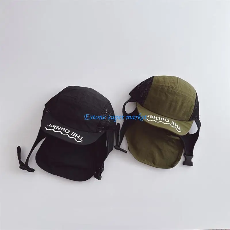 090B Breathable Lightweight Hat Comfortable Sun Protections Hat for Child Neck Health