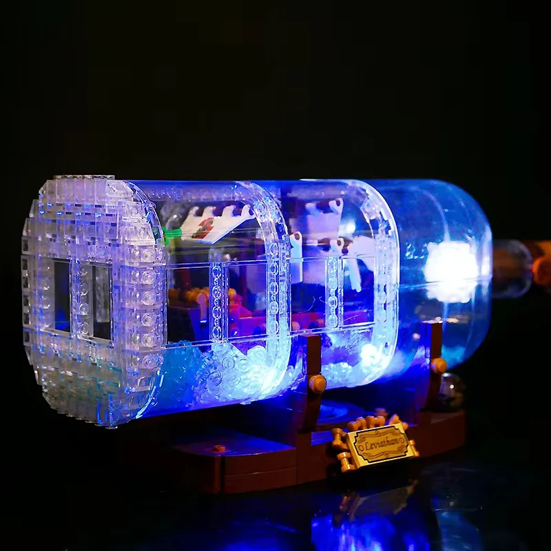 Rc Diy Led Light Kit Voor Lego 21313 Schip In Een Fles (Alleen Led Licht, Zonder Blokken Model)