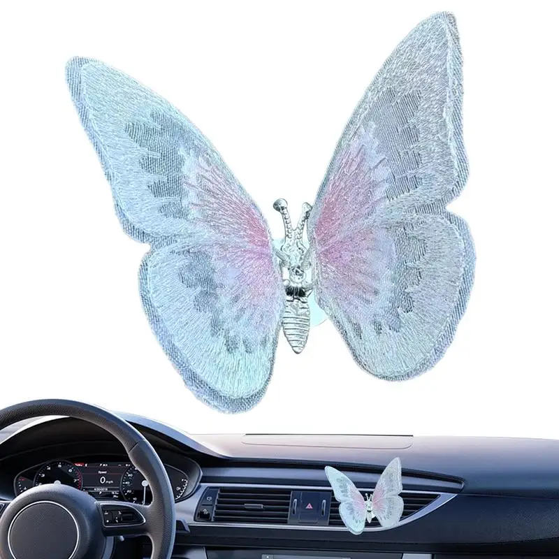 Butterfly Vent Clip Cute Butterfly Dashboard Ornament Car Ornaments For Dashboard Dancing Waving Wings Butterfly Car Accessories