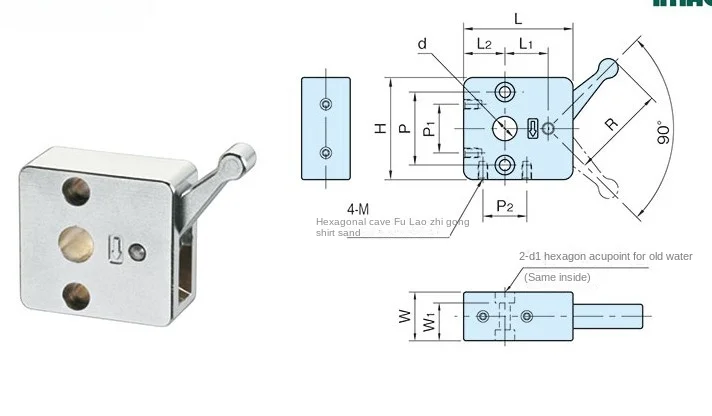 Quick guide shaft fixing clamp QSC20L QSC16S quick fixing ring optical axis quick locking ring