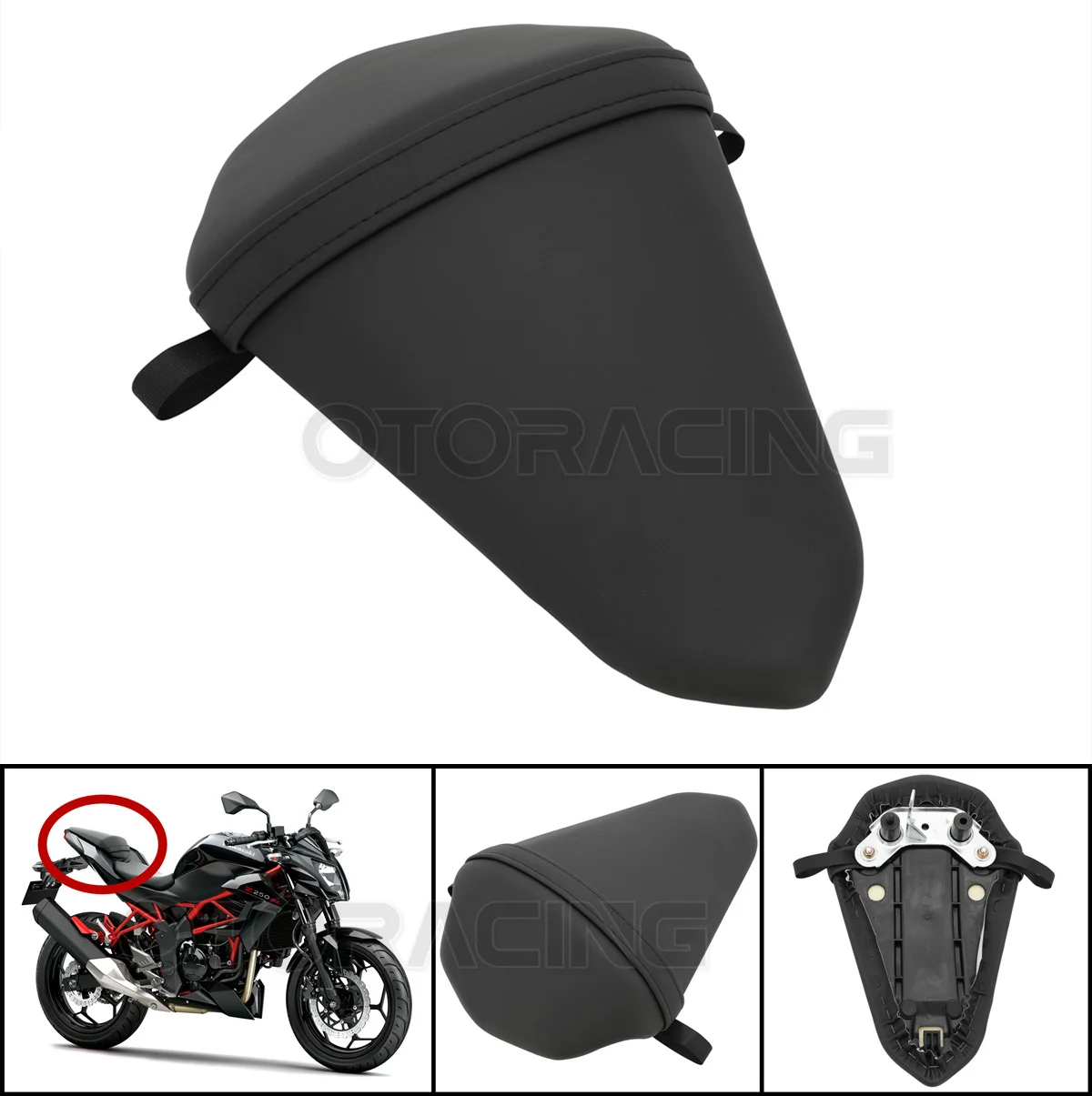 

Motorcycle Rear Passenger Pillion Seat Cushion For Kawasaki Z250 SL Z250SL 2014 2015 2016 2017 2018