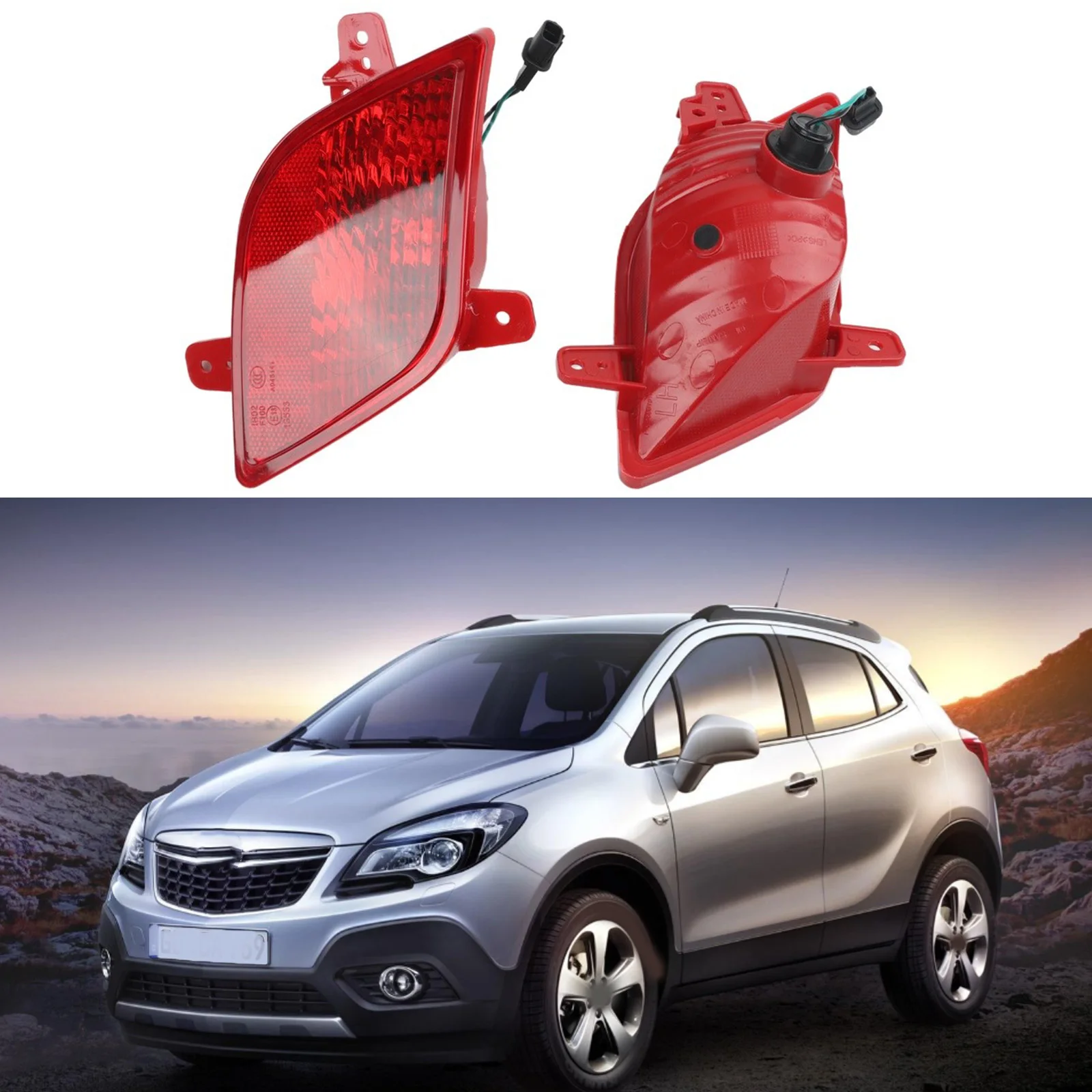 Car Replacement Parts Rear Fog Light ABS Material OEM Number 25961815 OEM Number 25961816 As Shown In The Picture