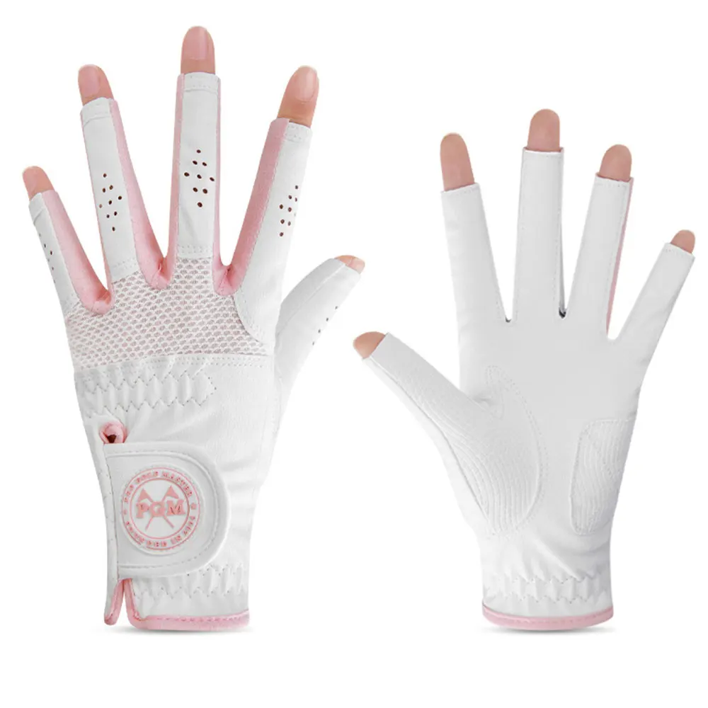 PGM Damen Fingerlose Golfhandschuhe Ein Paar Offenes Fingerdesign Golfhandschuhe für Damen Atmungsaktiv Schweißabsorbierend – Detail 6