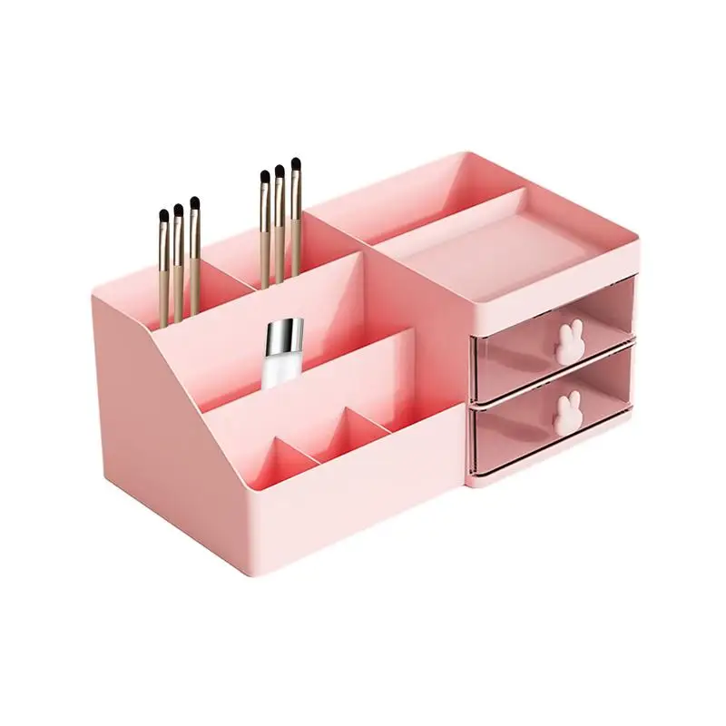 

Multifunctional Drawer Cosmetics Multiple Compartment Desktop Organiser Makeup Organizer Drawers Desktop Stationery Storage Box