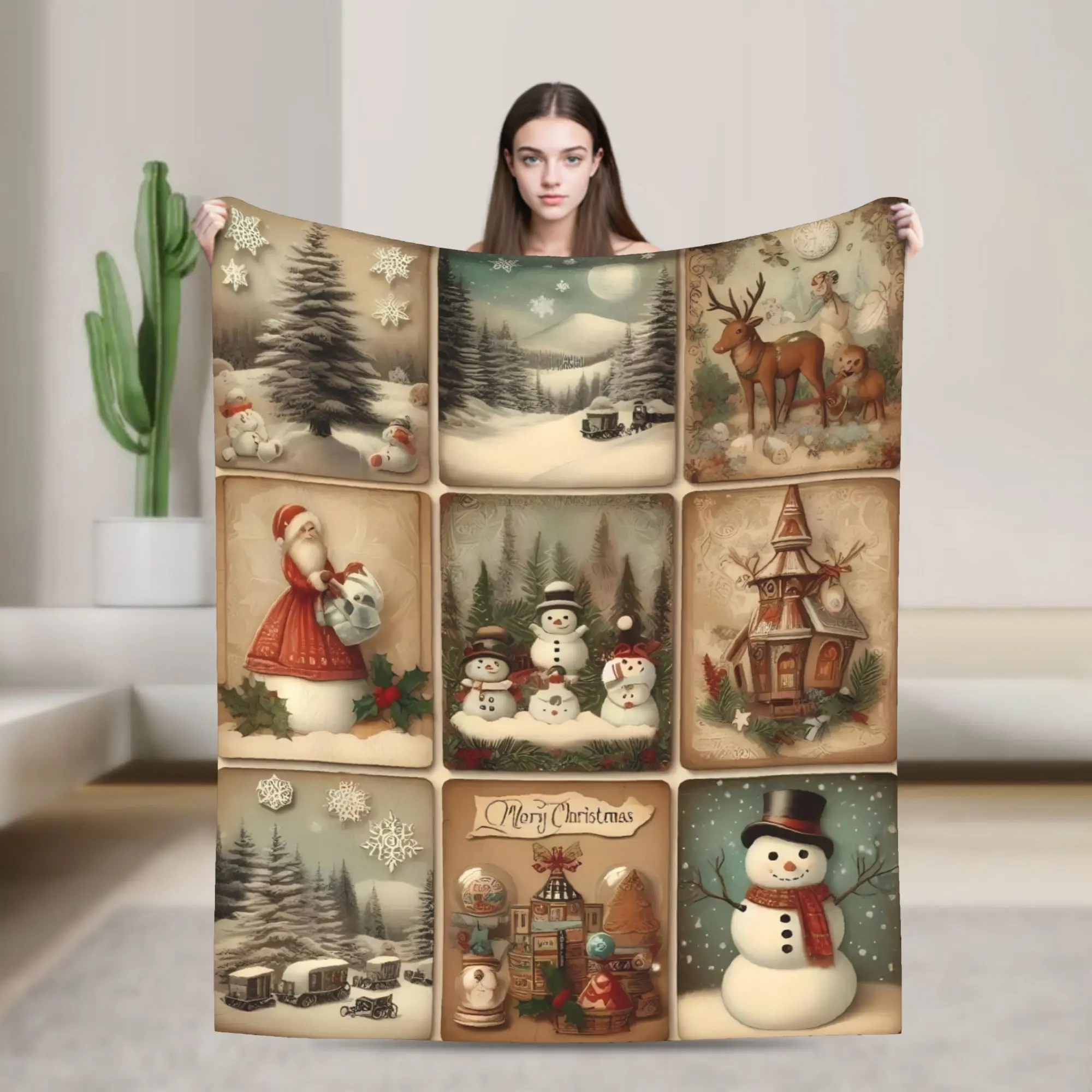 

Warm BlanketsChild Camping Merry Christmas Bedding Throws Flannel Bedspread For Home Decor Comfortable Sofa Bed Cover