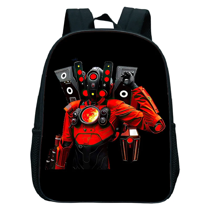 Titan Speakerman Print Backpacks Boys Girls Kindergarten School Bags Children Game Skibidi Toilet Rucksack Kids Bookbag Mochila