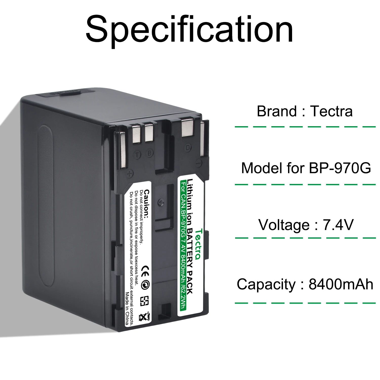 8400mAh BP-970G BP-975 Port bateria z USB dla Canon EOS C100 Mark II C300 C500 XF100 XF105 XF200