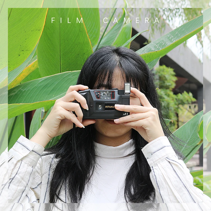 FETANA Point-And-Shoot Film Camera Non-Disposable Film Camera 35MD Fully Automatic Couple Photography Student Machine 135 Film 6