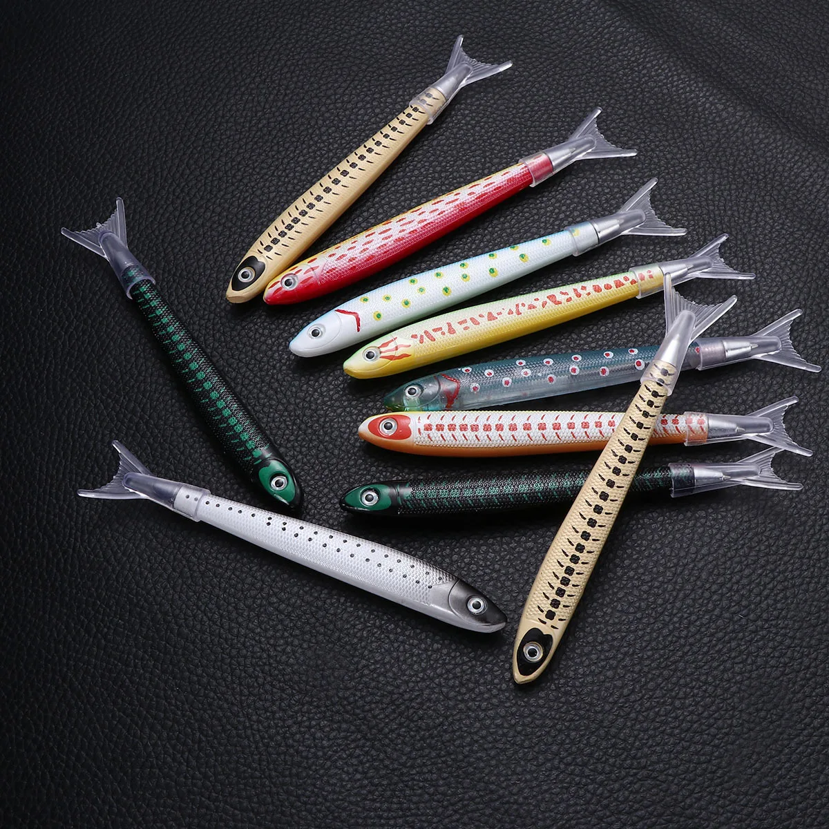 10Pcs Creative Fish Pen Unique Design Bright Colors Perfect for Prizes Business Gifts Students School Use