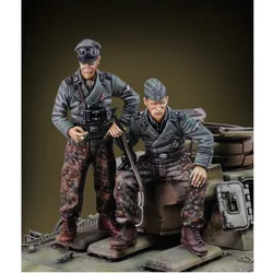 1/35 Scale Resin Figure Plastic Model Building Kit Hobby Miniature Gk Figurine Tank Crew 2 Unassembled and Unpainted N1327-1