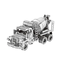 mixer truck 3D Metal Puzzle model kits DIY Laser Cut Puzzles Jigsaw Toy For Children