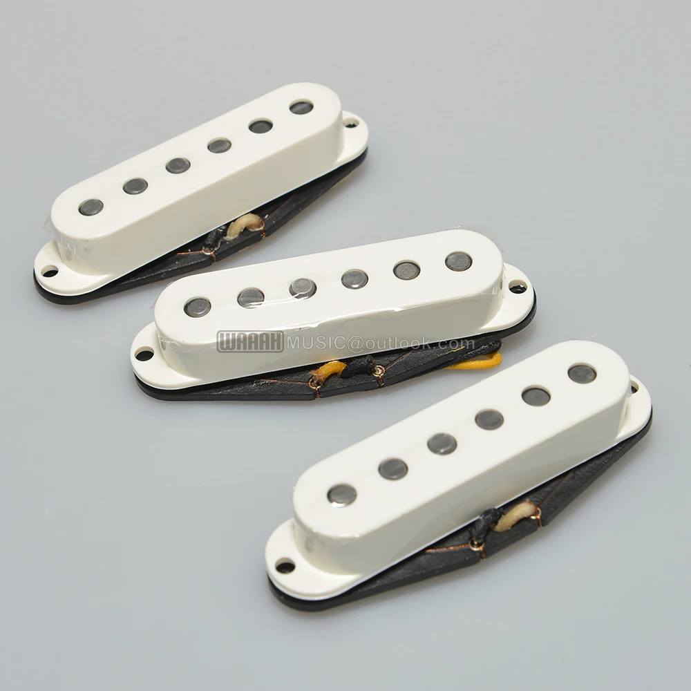 Alnico 5 Vintage Staggered Stratstyle Electric Guitar Pickup Handmade SSS 50\'s Sound Style
