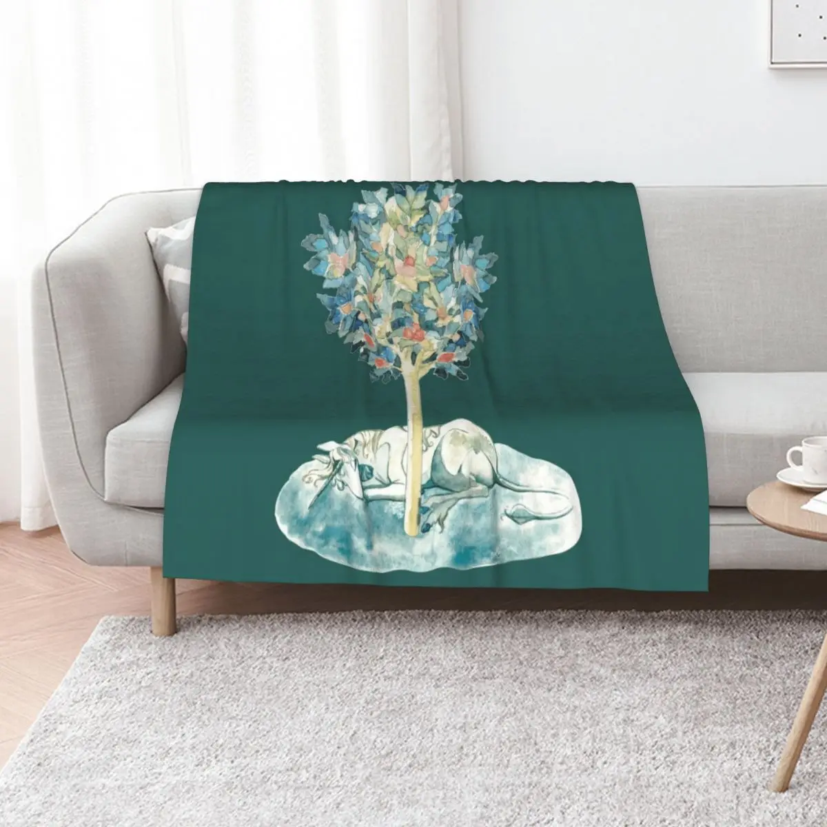 

The last unicorn always dreaming medieval inspired design Throw Blanket for sofa Beautifuls Tourist Blankets