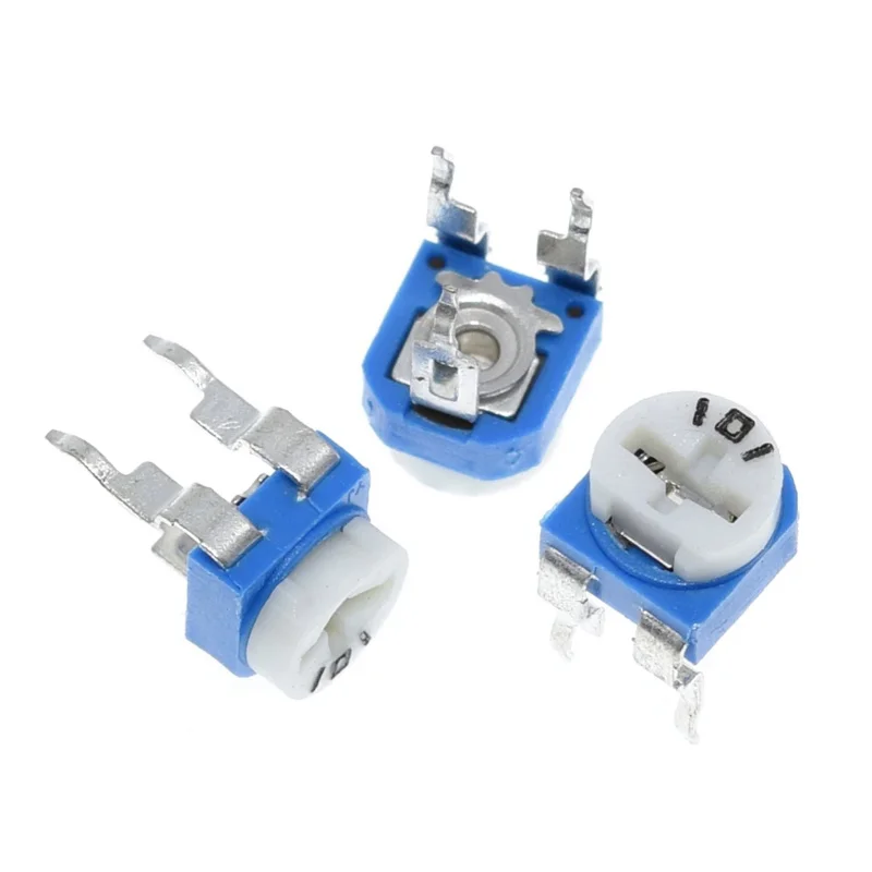 10pcs Rm065 Rm-065 100 200 500 1k 2k 5k 10k 20k 50k 100k 200k 500k 1m Ohm Trimpot Trimmer Potentiometer Variable Resistor