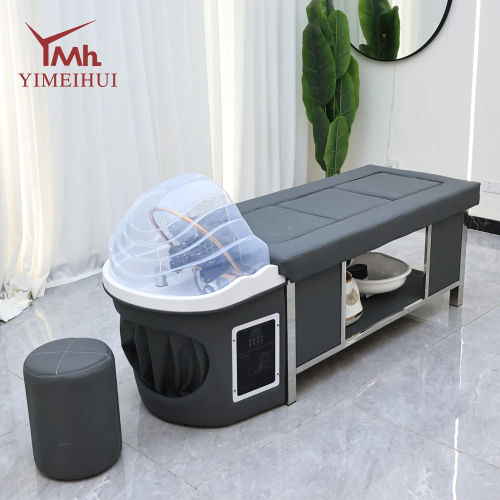Thai Shampoo Bed Massage Steam Water Circulation Acupuncture Hair Washing Salon Equipment 4