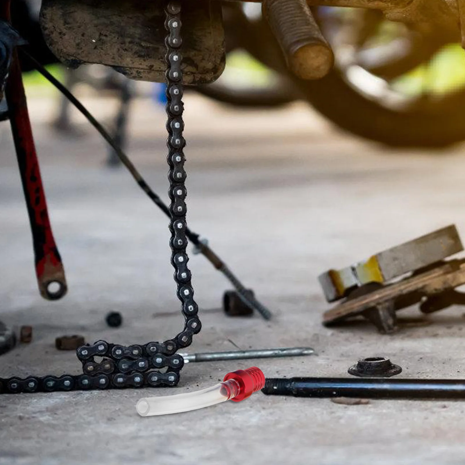 

6pcs Motorcycle Fuel Tank Cap Aluminum Rubber Transparent Vent For Atv Off-Road Bike Gas Cap Replacement Accessory