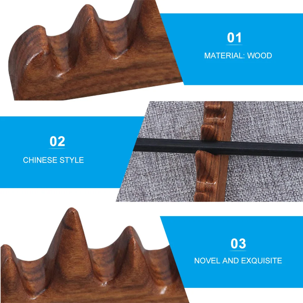 حامل فرشاة الخط الخشبي الأحمر، حامل قلم جبل متين، فرشاة كتابة تدعم ديكور سطح المكتب الفني