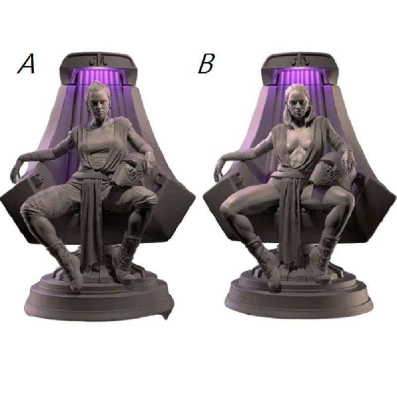 LindeeKin D124 Kit garage 3D personalizzati Figura non verniciata Modelli GK Puzzle in resina bianca smontato di modelli di personaggi