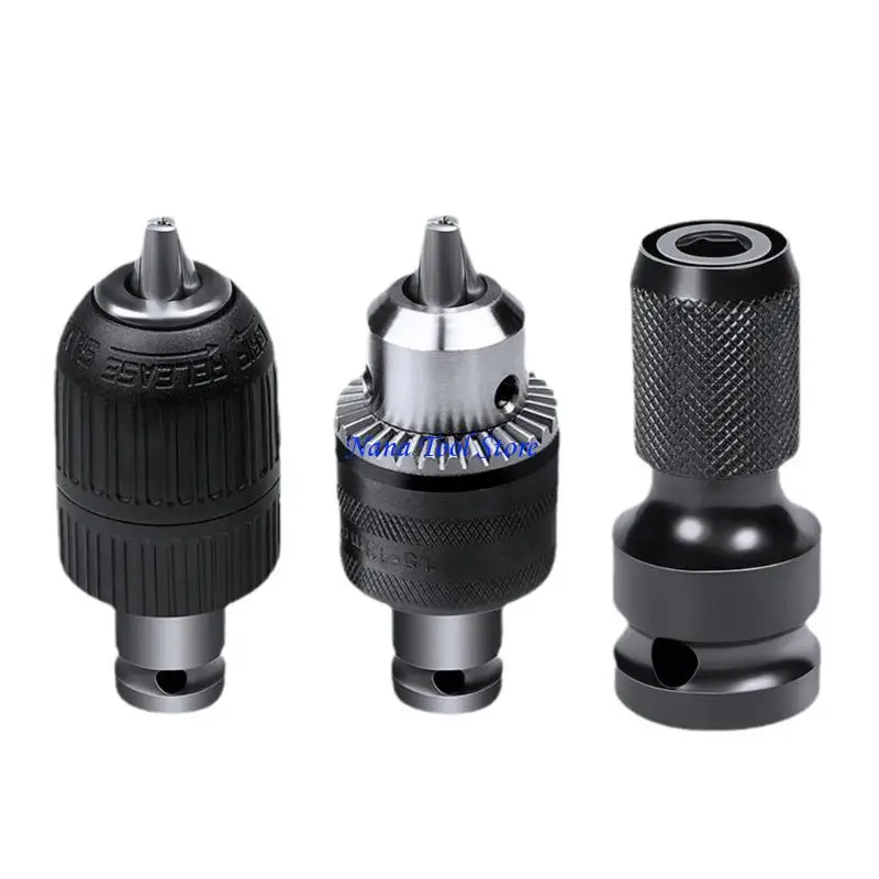 31GJ Quick Releases Spanner Drive Drill Chucks 1/2Inch Square To 1/4Inch Ratchets Socket Impact Wrench Socket Set Adapter