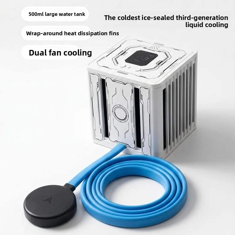 Magnetic Liquid Cooling Phone Cooler with Semiconductor – Silent Gaming & Live Streaming Radiator for iPhone, Android, Tablet