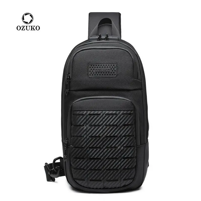 Sac à bandoulière antivol Oxford pour homme, sacs initiés, chargement USB, sac à bandoulière pour court voyage scolaire GT, sacs de messager