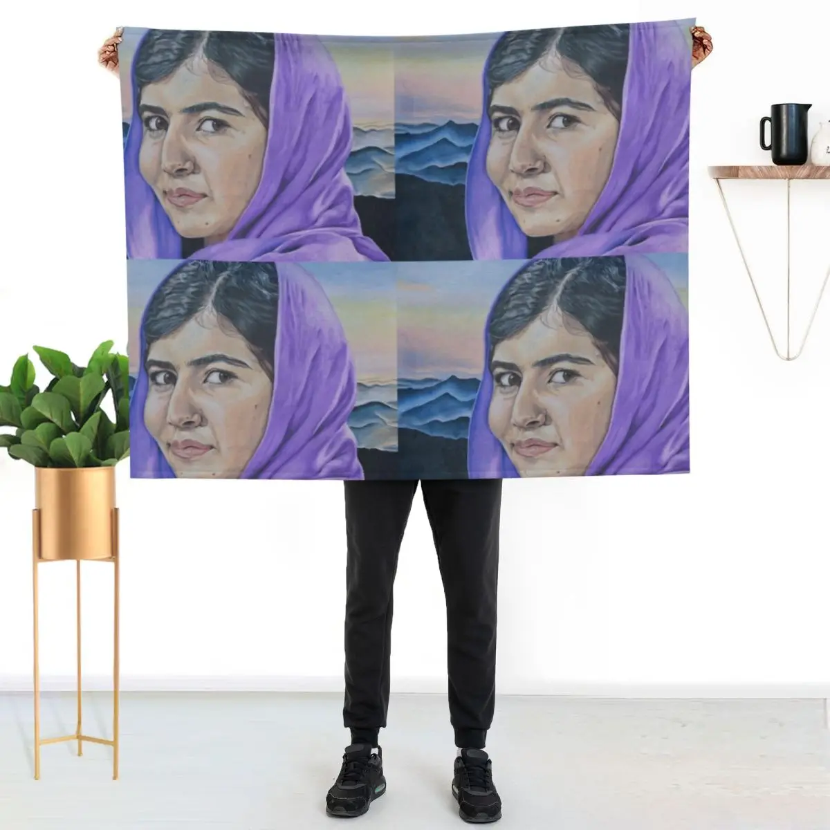 

Malala Throw Blanket Stylish Warm Blanket for Living Room Bedroom