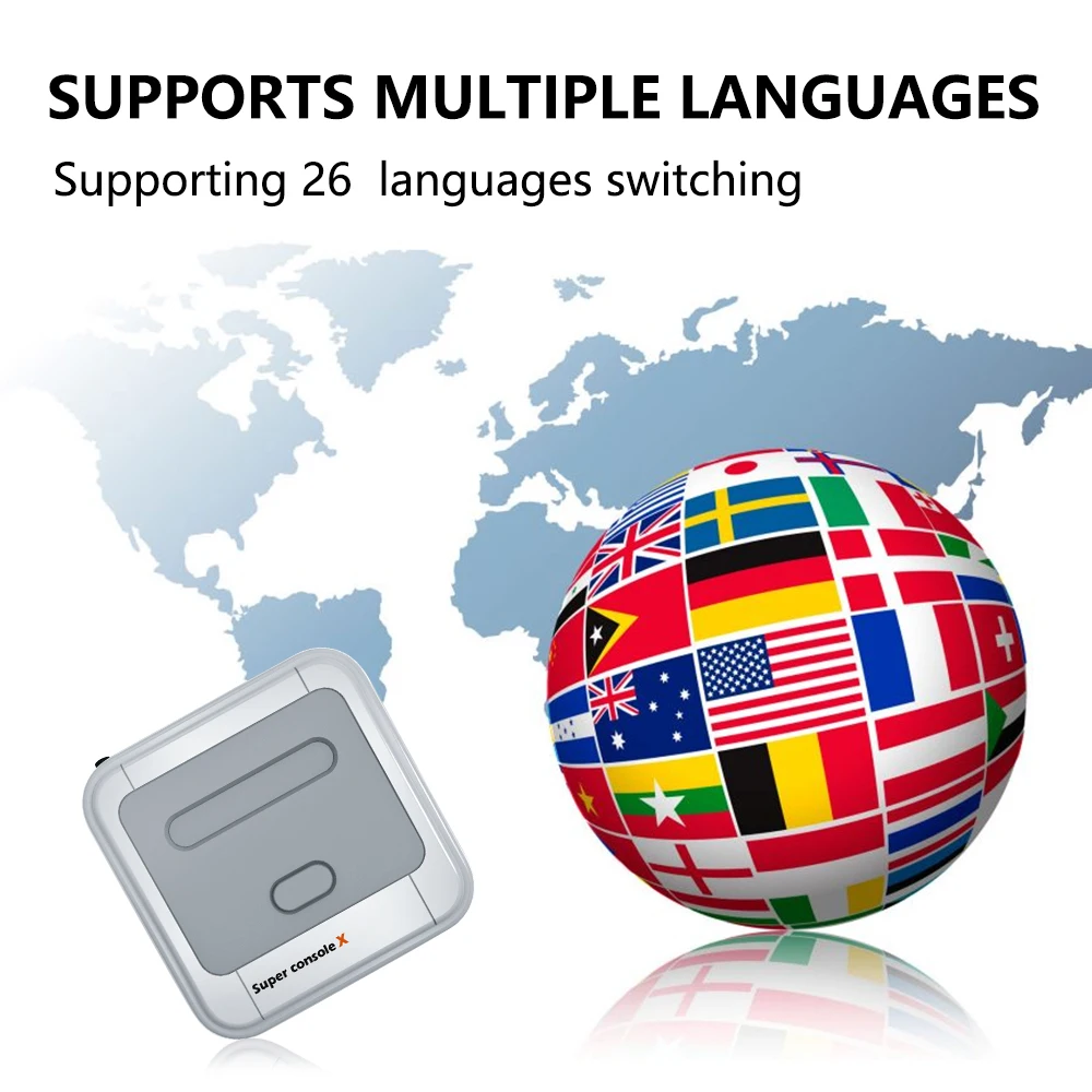 คอนโซลวิดีโอเกม Super คอนโซล X มี90000 Classic คอนโซลเกม Retro ในตัวเหมาะสำหรับ NES/n64/PS1/PSP/