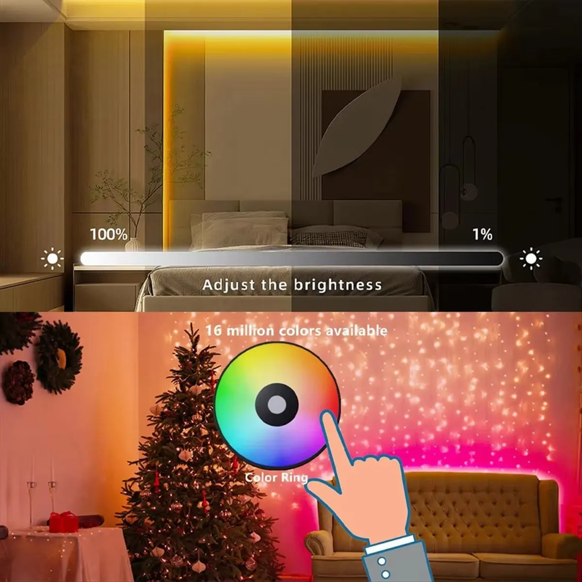 

【Some】Настенный переключатель, диммер, светодиодный контроллер, настенный переключатель с сенсорной панелью для светодиодной ленты DC12V-24V RGBWW, белый цвет