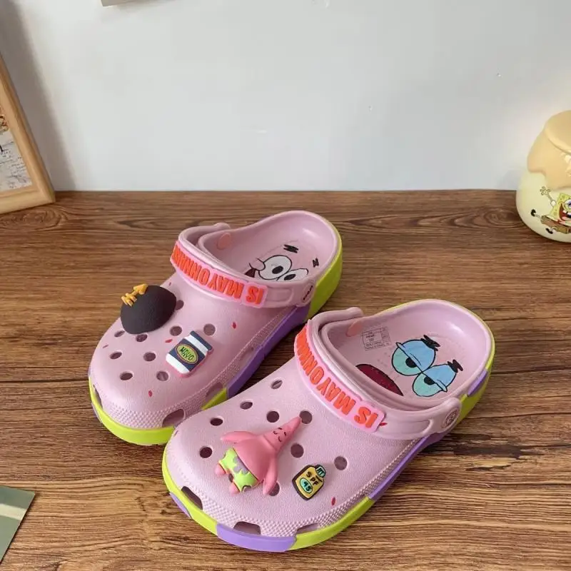 Cartoon Clogs Sommer Strand Rutschfeste Anime Spongebob Patrick Star Schuhe Eva Geschlossene Zehenpartie Komfort Ultra Coole Neue Sandalen Paar-Geschenk – Detail 4