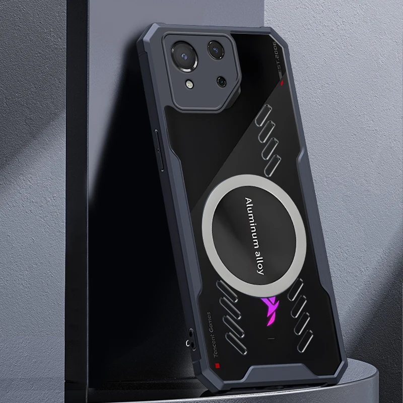 Cooling Heat Dissipação Case para ASUS, ROG 8, ROG8 Pro, 5G, Choque Bumper, Tampa Transparente, Camera Protector, Invólucro