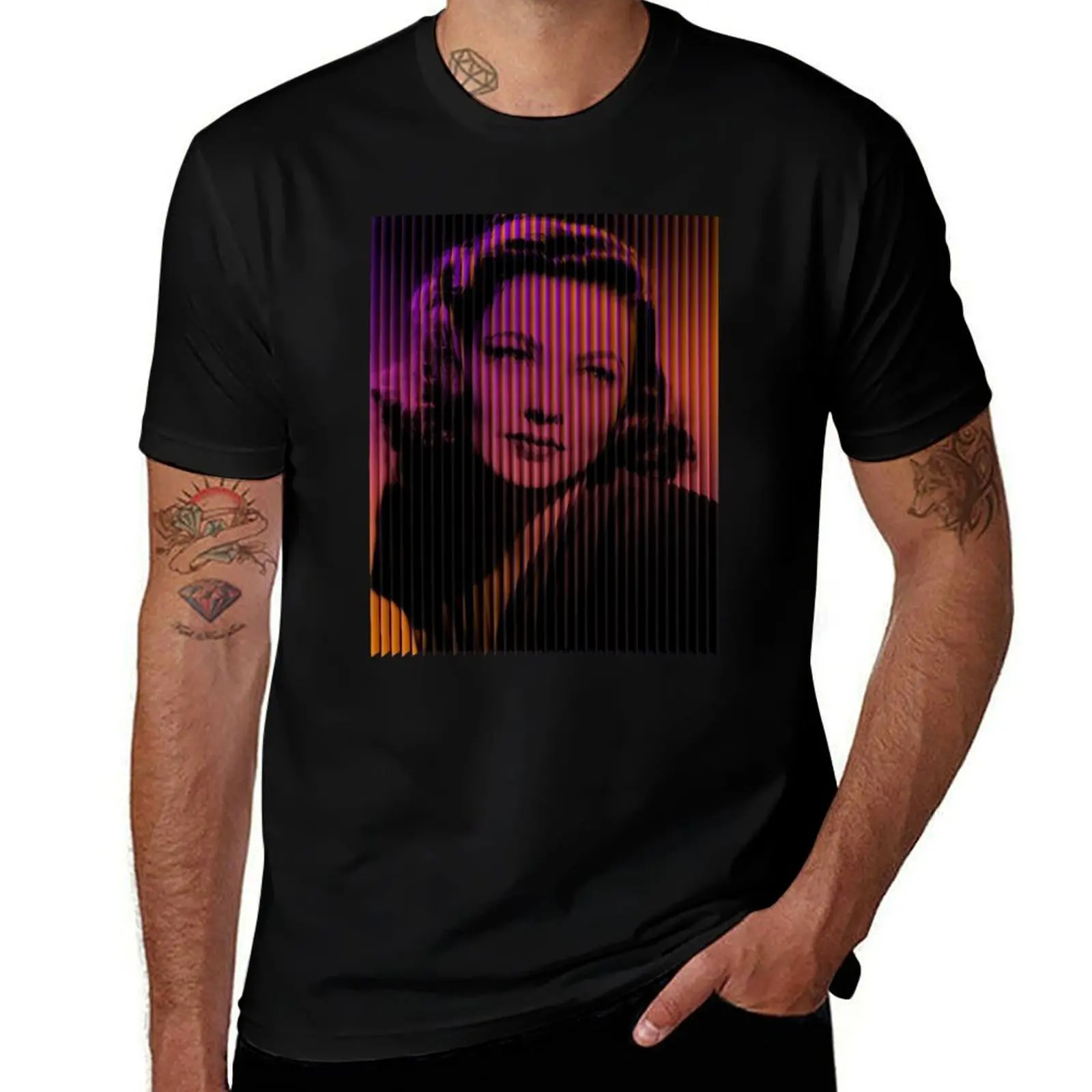 

Gene Tierney Too T-Shirt man clothes luxury designer designer shirts Personalized t-shirt black t-shirts for men
