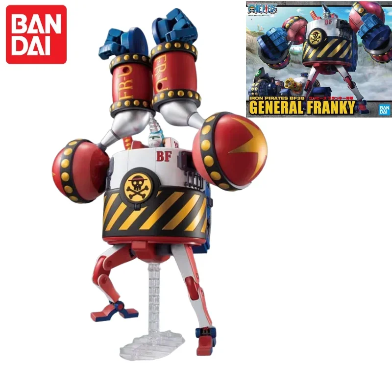 Bandai Model Kit of A One Piece Action Figure Building Kit of Franky Collectible Model Mecha Warrior Figure Garage Educational