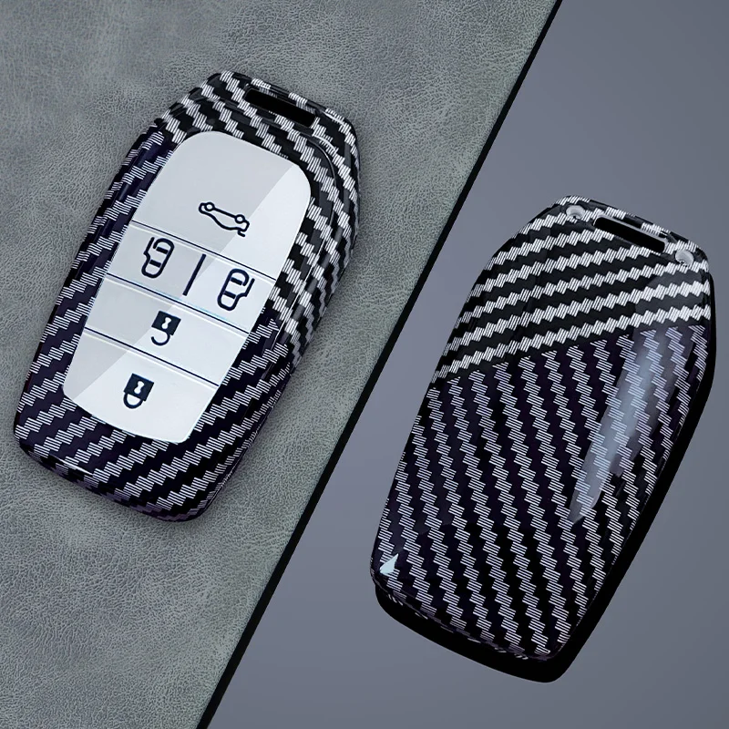 Toyota model A Key Fob Cover Case Texture Shell Car Smart Keys proteggi Toyota compatibile aspetto elegante con portachiavi in metallo