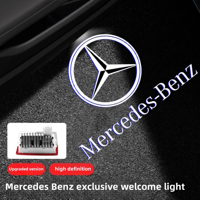 

2/4Pcs Led Car Door Welcome Light Projector Logo Lamp For Mercedes Benz W212 W213 W205 AMG V177 W247 W246 W176 GLA GLC X253 GLE