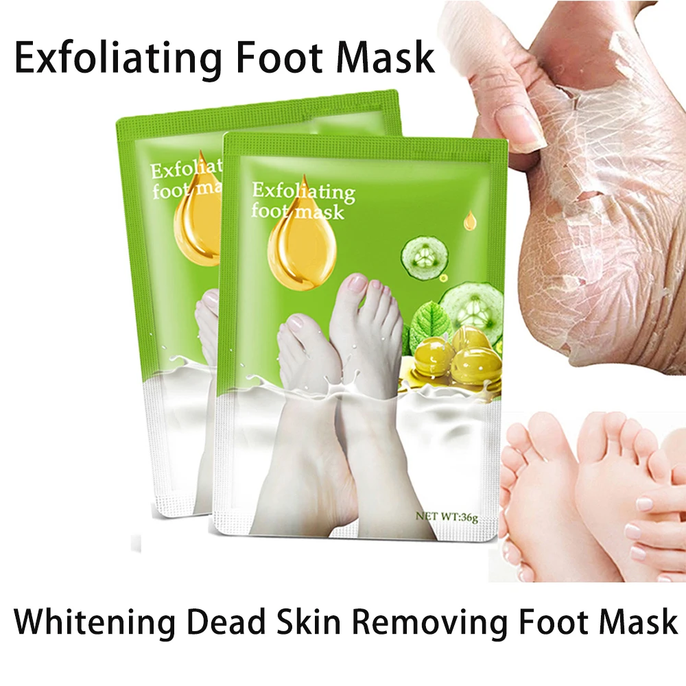 Exfoliating Foot Mask Removing Foot Peeling Masks Foot Spa Pedicure Socks Whitening Peel Mask Remove Dead Skin Foot Care Masks